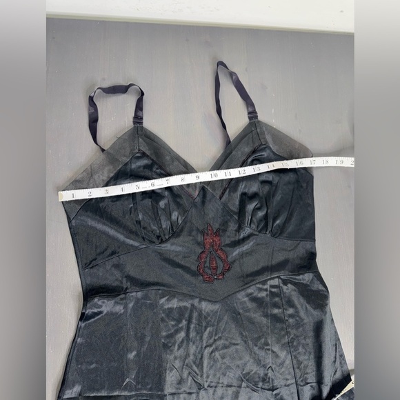 Art Deco Women’s Vintage Black Slip - Picture 5 of 7